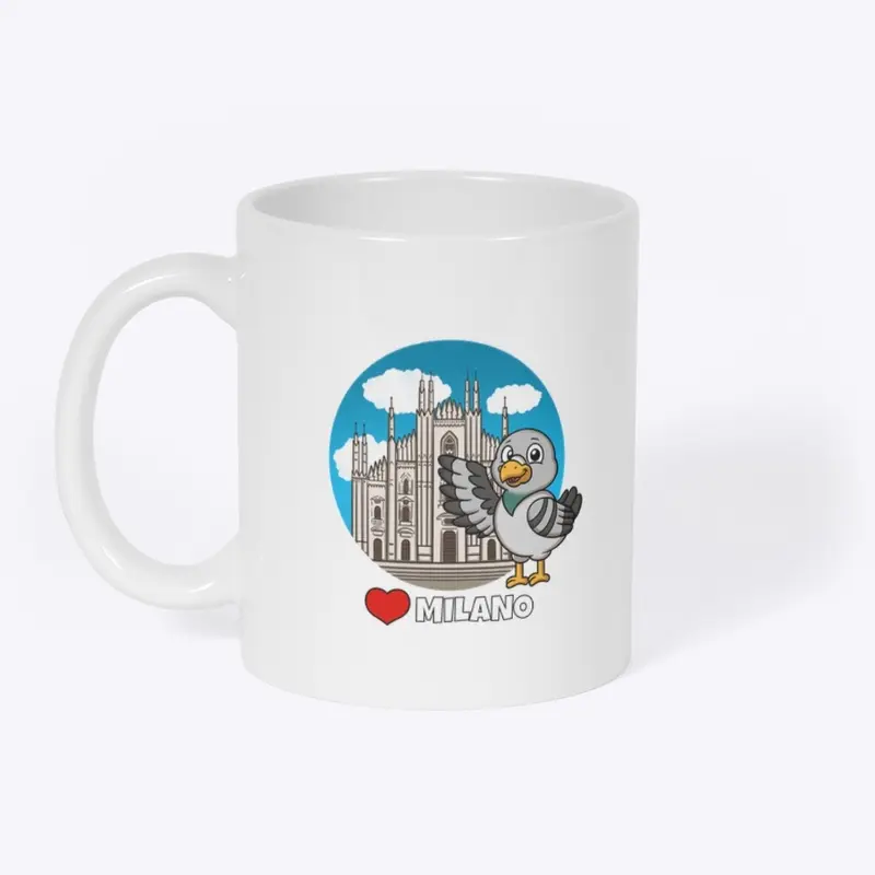 Love Milano White Mug